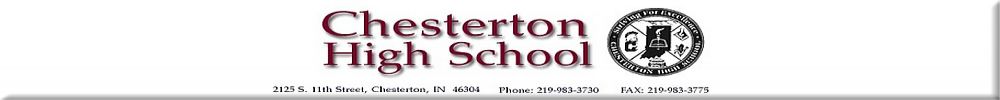 CHESTERTON SENIOR HIGH SCHOOL Reunion